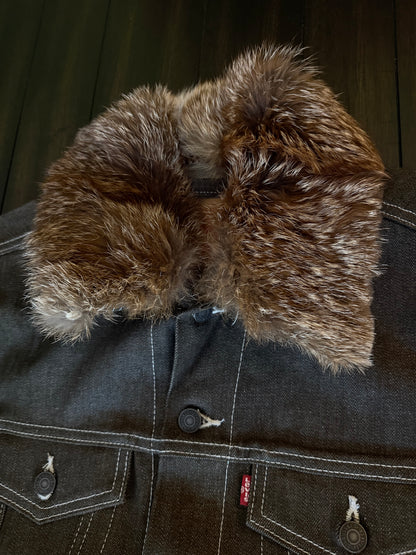 New Denim Jacket - Black - Red Fox