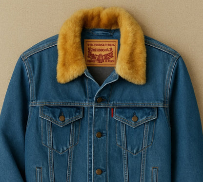 Denim Jacket - Stoned Wash - Select Your Fur