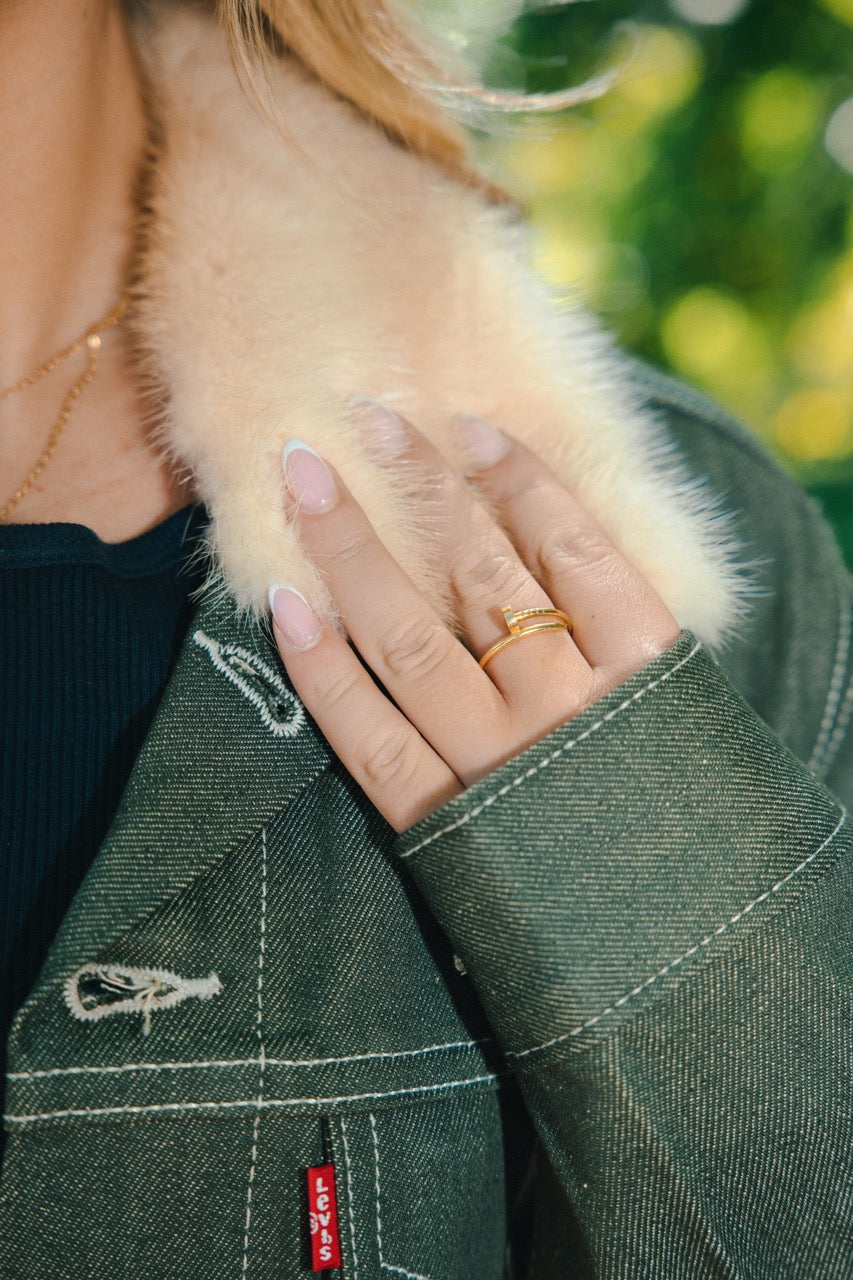 New Denim Jacket - Rabbit - Green