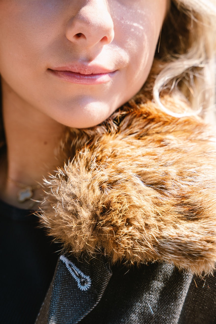 New Denim Jacket - Black - Red Fox